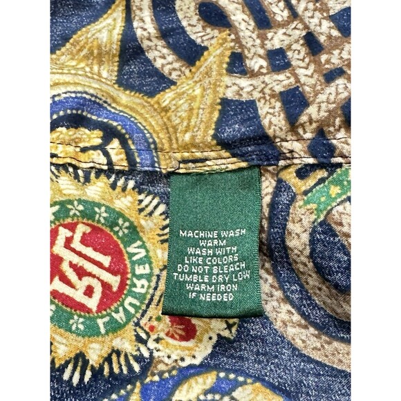 Lauren Ralph Lauren Women's shirt Rope and Gold Medallion Design. Equestrian. - Picture 9 of 12